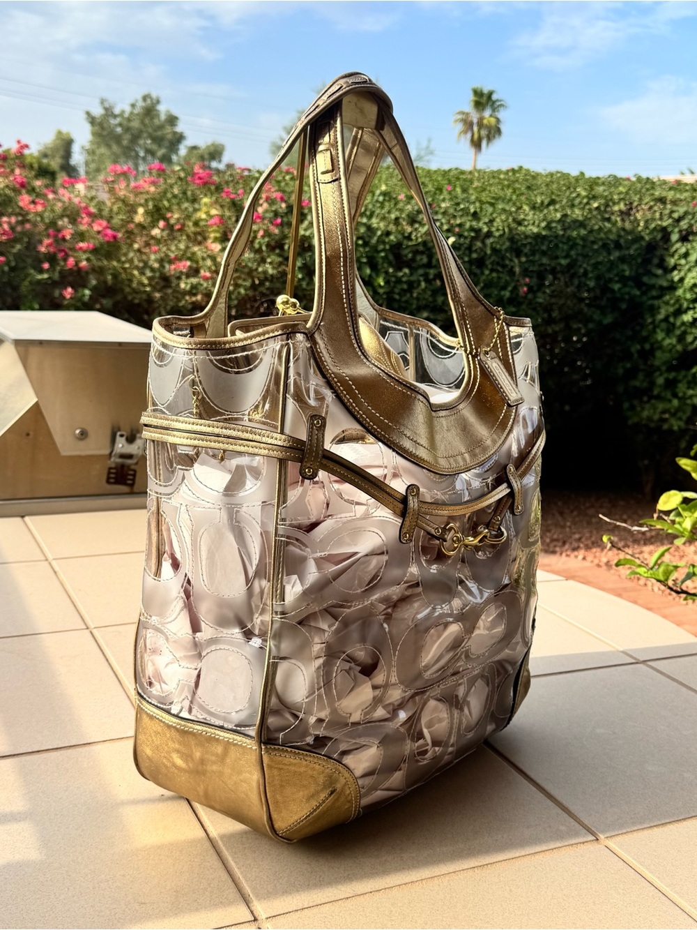 Coach Ergo XL Signature Clear Tote — Style 12239 - Picture 4 of 13